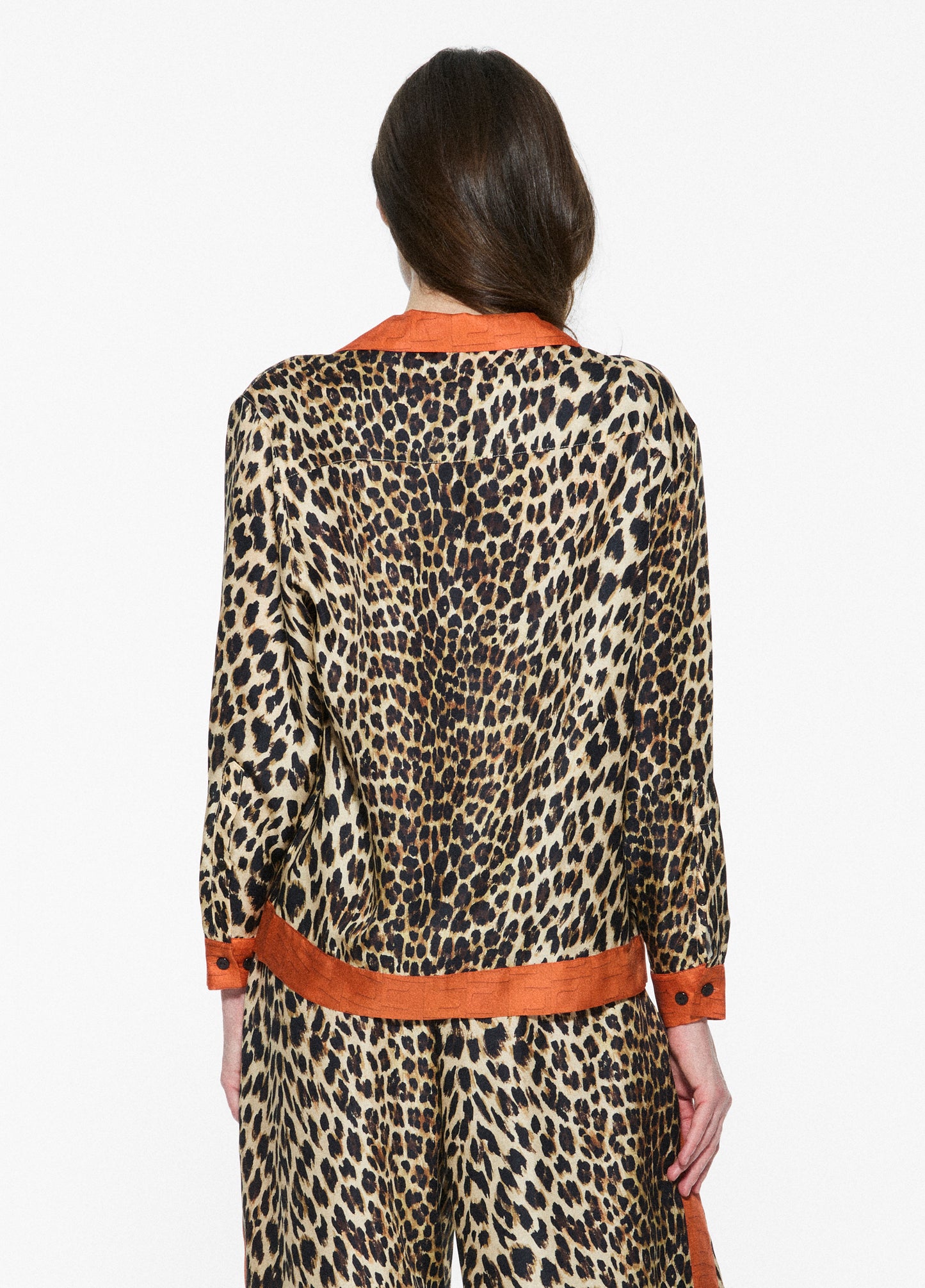 Leopard Silk Shirt