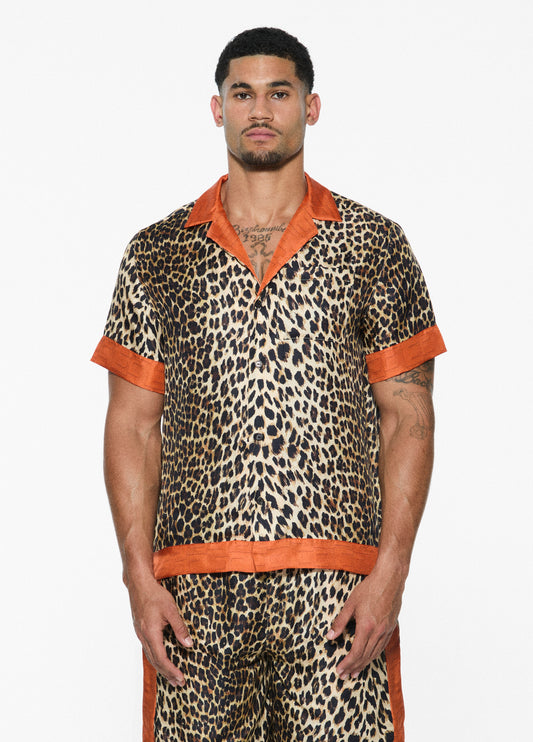 Leopard Silk Shirt